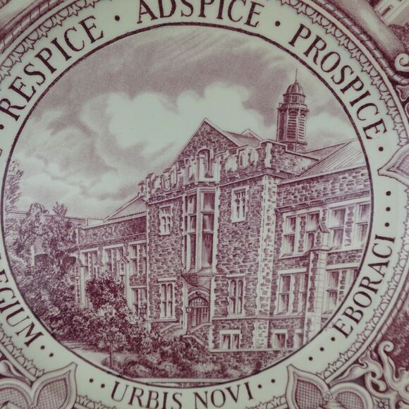 Wedgewood Mulberry Plate College Of The City Of New York The Chemistry Building - Picture 6 of 9